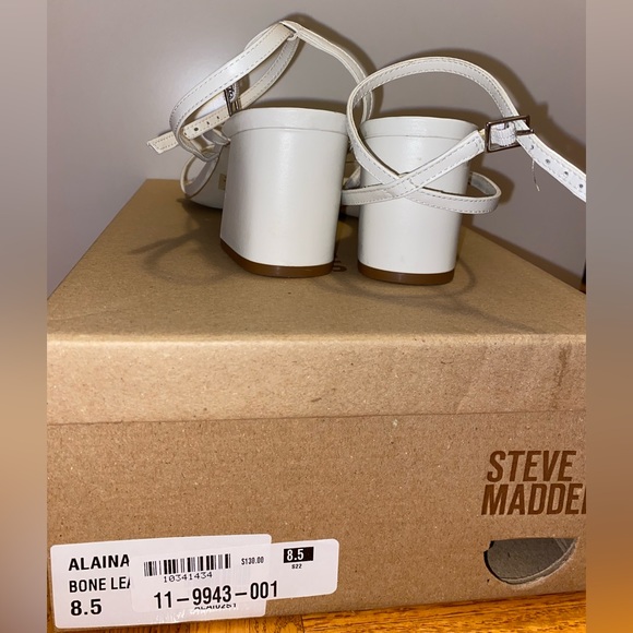 Steve Madden white heel sandals - Picture 4 of 5